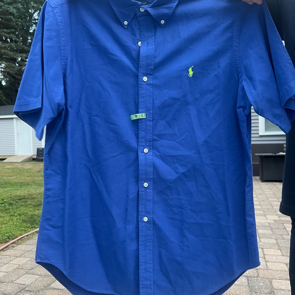 Ralph Lauren Royal Blue Button Down Shirt